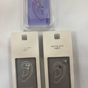 Claire's Surgical Steel Cartilage Earrings